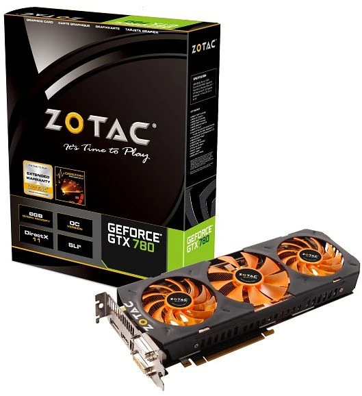 Zotac GeForce GTX 780 OC, 6GB GDDR5, 2x DVI, HDMI, DP