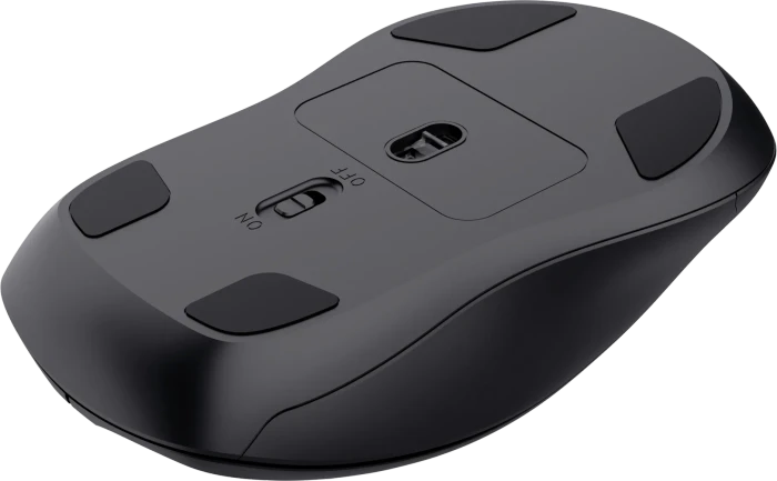 Trust Treva Hyperwheel Multi-Device Wireless Mouse schwarz, USB/Bluetooth