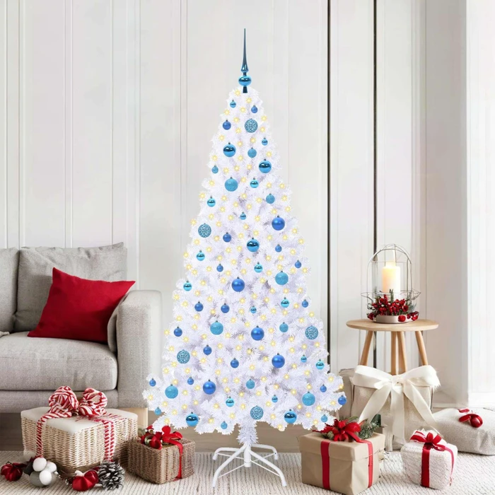 vidaXL Künstlicher Weihnachtsbaum, 180cm, inkl. LED-Beleuchtung (3426774)