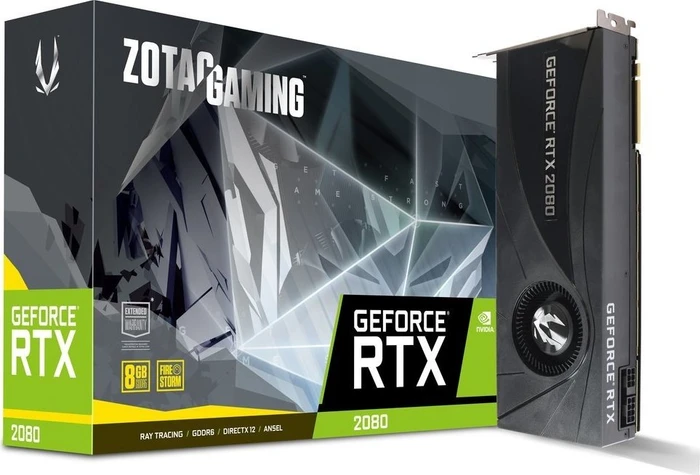 Zotac Gaming GeForce RTX 2080 Blower, 8GB GDDR6, HDMI, USB-C, 3x DP