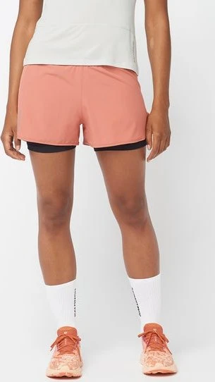 Salomon Cross 2in1 Laufhose kurz light mahagony (Damen)