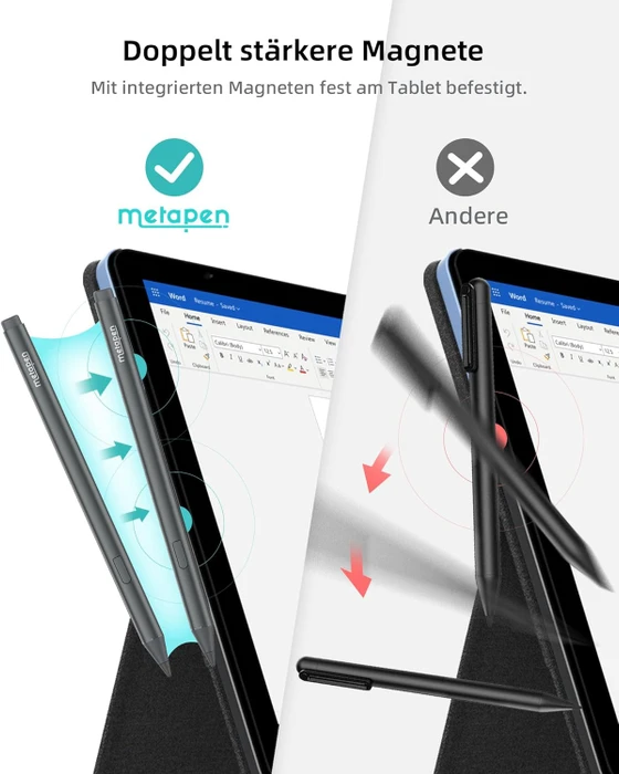 Metapen M2 Surface Pen, grau
