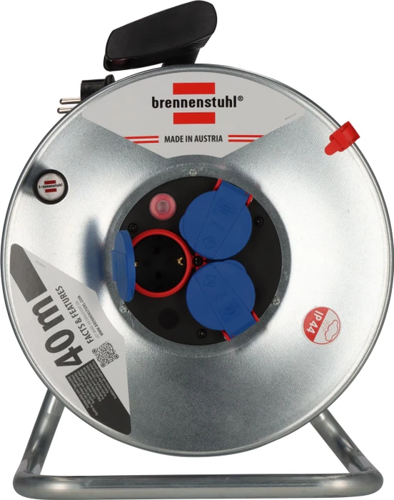 Brennenstuhl Garant SK 290 Kabeltrommel, Schuko auf 3x Schuko, 40m, IP44, AT-N05V3V3-F 3G1,5