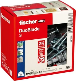 fischer DuoBlade DuoBlade Schrauben/Dübel-Sortiment, 20 Stück