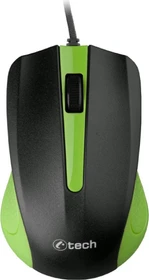 C-Tech WM-01G Wired Office Mouse schwarz/grün, USB