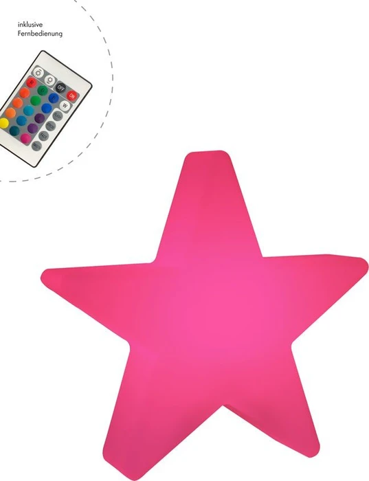 8 seasons design White Motiv Shining Star 100cm LED 1x warmweiß RGB