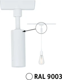 Paulmann URail Schienensystem-Komponente Pendel-Adapter universal signalweiß