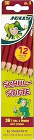 Jolly Schulstift Bleistift 3B graphit, Kartonetui, 12er-Pack