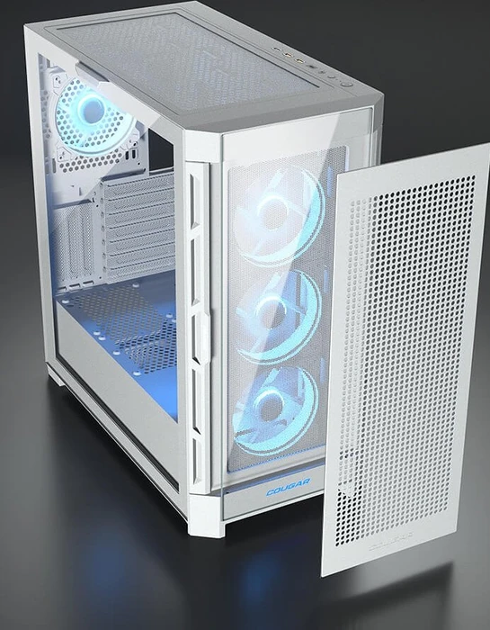 Cougar Duoface Pro RGB White, weiß, Glasfenster