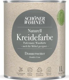Schöner Wohnen Naturell Kreidefarbe innen naturell donnerwetter dunkles grau, 1l