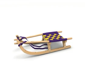 Kathrein Jugend Touren Schlitten violett/gelb (Junior)