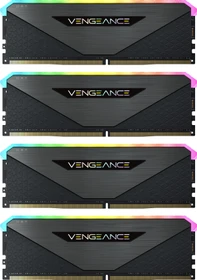 Corsair Vengeance RGB RT Gunmetal UDIMM 32GB Kit, DDR4-3600, CL18-22-22-42