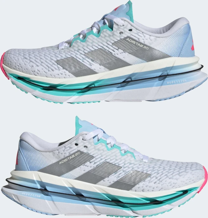 adidas Adistar Byd cloud white/silver metallic/flash aqua (Damen)