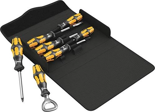 Wera Kraftform Plus Serie 900 900/7 Set 2 Schraubendrehersatz inkl. Tasche, 7-tlg.