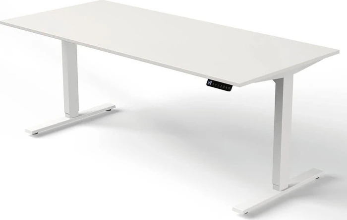 Kerkmann Move 3 elektrisch höhenverstellbarer Sitz-Steh-Schreibtisch 180x80cm weiß/weiß
