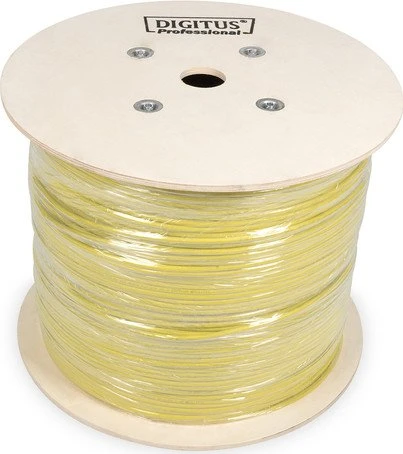 Digitus Professional Twisted-Pair Simplex Verlegekabel Dca, Cat7a, S/FTP, ohne Stecker, 1000m, gelb