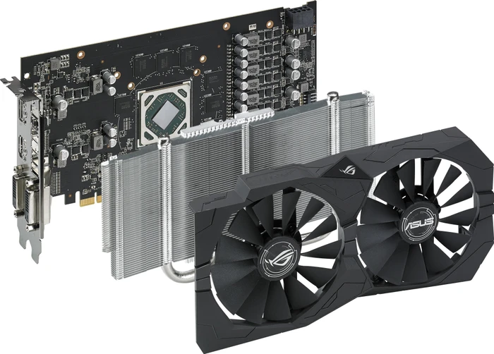 ASUS ROG Strix Radeon RX 570 OC, ROG-STRIX-RX570-O8G-GAMING, 8GB GDDR5, 2x DVI, HDMI, DP