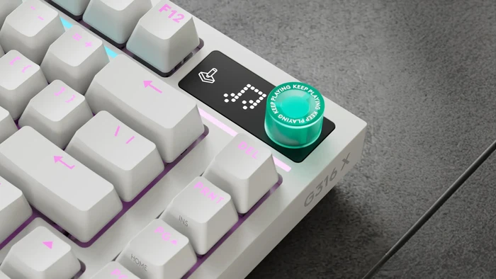 Logitech G316 X 75, weiß, Tactile Switch, USB, FR