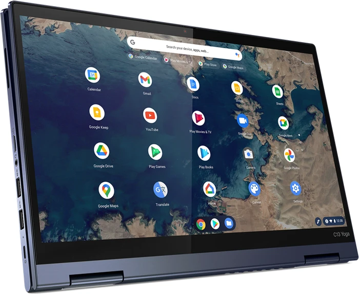 Lenovo ThinkPad C13 Yoga G1 Chromebook, Abyss Blue, Ryzen 3 3250C, 4GB RAM, 128GB SSD, DE