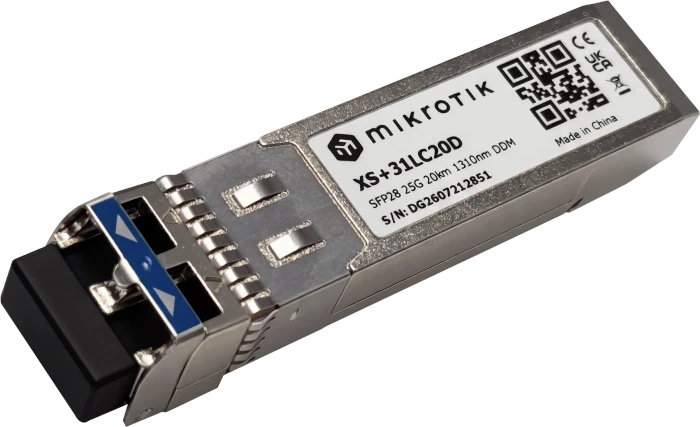 MikroTik RouterBOARD XS+31 10G LAN-Transceiver, LC-Duplex SM 20km, SFP28