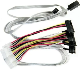 Microchip Adaptec mini SAS HD x4 [SFF-8643] auf 4x SAS [SFF-8482] Kabel, 0.8m (2280100-R)