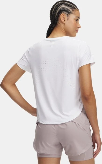 Under Armour Launch Elite Funktionsshirt kurzarm white/reflective (Damen)