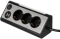 REV Ritter Steckdosenleiste Light Sockel, 3-fach, 1.4m, schwarz/silber Vorschaubild
