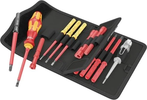 Wera Kraftform Kompakt VDE 18 Universal 1 Tool Finder Bitset inkl. Tasche, 18-tlg.