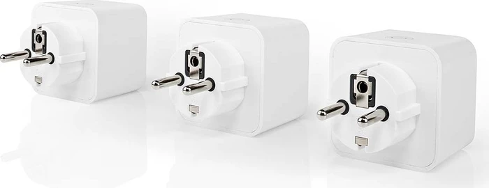 Nedis WLAN Smart-Stecker, 3680W, Typ F, Smart-Steckdose, 3er-Pack