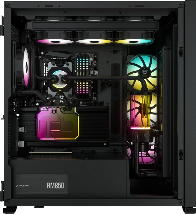 Corsair iCue 7000X RGB, schwarz, Glasfenster