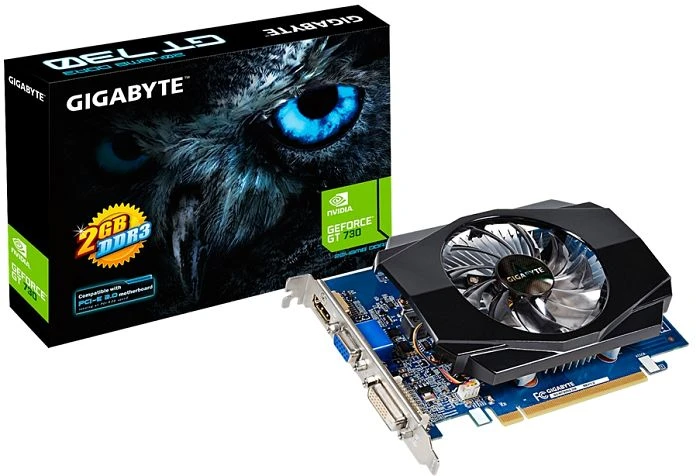 GIGABYTE GeForce GT 730 (Rev. 1.0), 2GB DDR3, VGA, DVI, HDMI