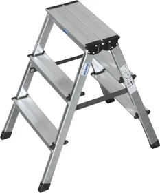 Krause Dopplo Alu 2-tlg. Stehleiter, 2x 3 Stufen