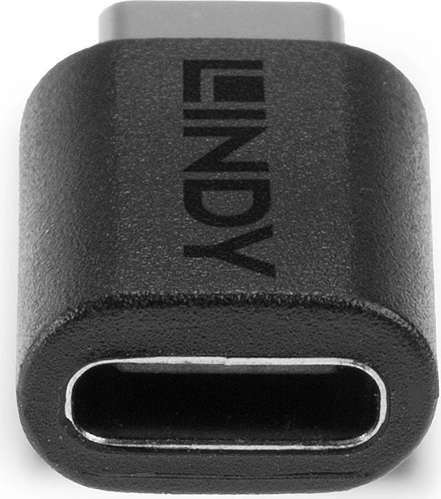 Lindy USB C-Adapter, USB-C 3.2 [Stecker] auf USB-C 3.2 [Buchse]