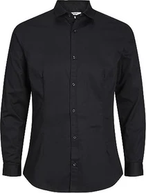 Jack & Jones Super Slim Fit Hemd langarm schwarz (Herren)