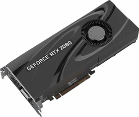 PNY GeForce RTX 2080 Blower, 8GB GDDR6, HDMI, USB-C, 3x DP