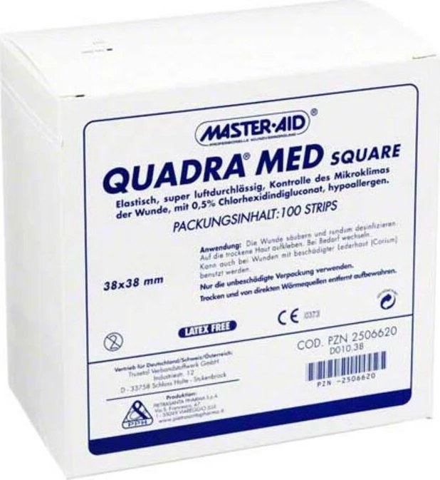 Quadra Med Square, 3.8 x 3.8cm, 100 Stück
