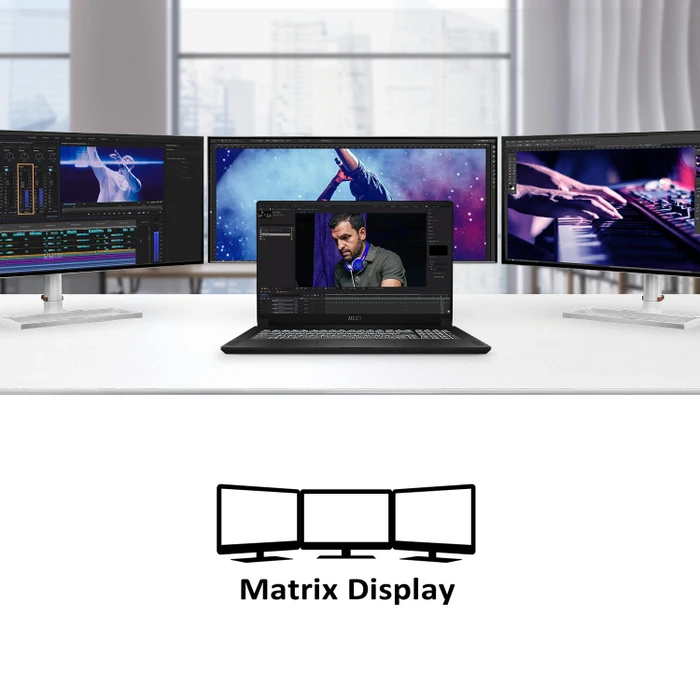 MSI Creator 17 B11UG-443, Core Black, Core i7-11800H, 32GB RAM, 1TB SSD, GeForce RTX 3070, DE