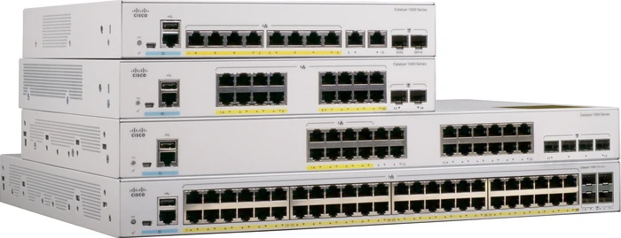 Cisco Catalyst 1000 Rackmount Gigabit Managed Switch, 48x RJ-45, 4x SFP+, 740W PoE+