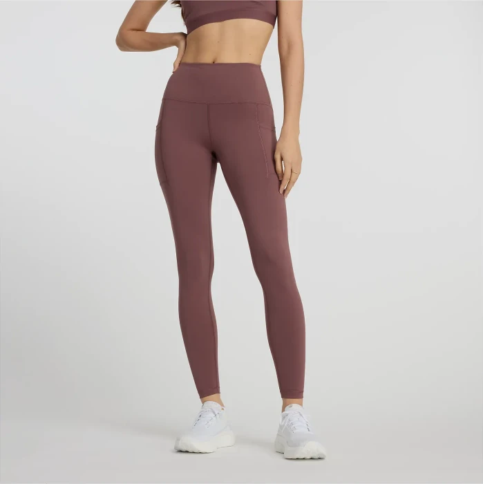 New Balance Sleek Pocket High Rise 27" Legging Hose lang licorice (Damen)