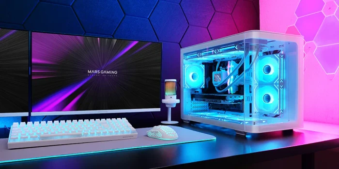 Mars Gaming MC-FusionM White, Glasfenster
