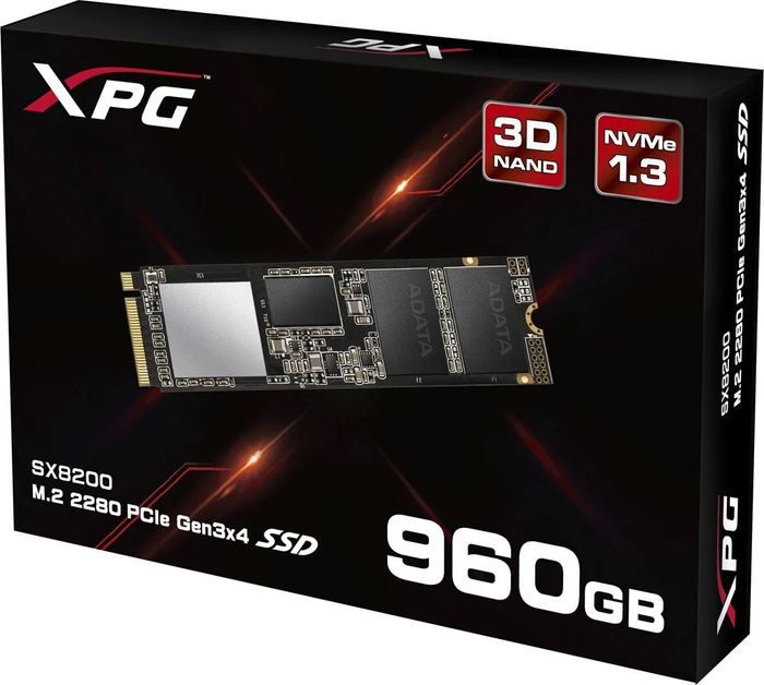 ADATA XPG SX8200 960GB, M.2 2280 / M-Key / PCIe 3.0 x4