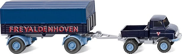 Wiking Klassik Edition Unimog U 411 mit Anhänger Freyaldenhoven