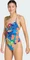 adidas Mexicana Florals Badeanzug glow blue/white (Damen) Vorschaubild
