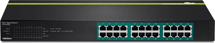 TRENDnet TPE-TG Rackmount Gigabit Switch, 24x RJ-45, 370W PoE+