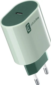 Cellularline USB-C Charger Style Color 20W grün