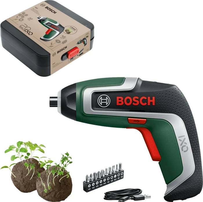 Bosch DIY Ixo VII grün Akku-Schrauber inkl. Werkzeugbox + Akku 2.0Ah + Zubehör