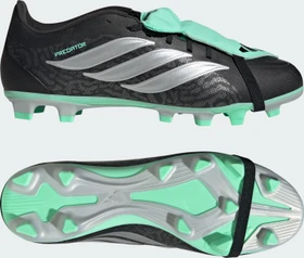 adidas Predator Club Fold-Over Tongue FG/MG core black/silver metallic/pulse mint (Herren)
