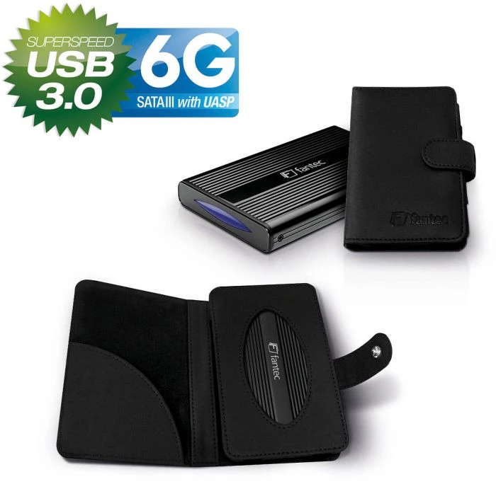 Fantec DB-228U3-6G schwarz, USB 3.0 Micro-B