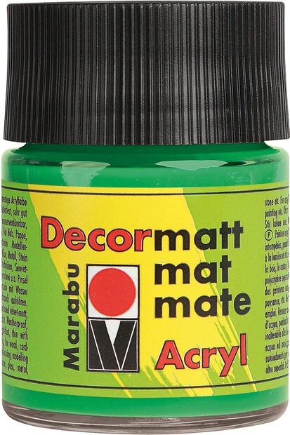 Marabu Decormatt Acryl Acrylfarbe, hellgrün, 50ml