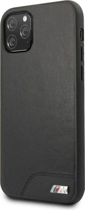 BMW Hard Cover PU Leather Smooth M Collection für Apple iPhone 11 Pro schwarz